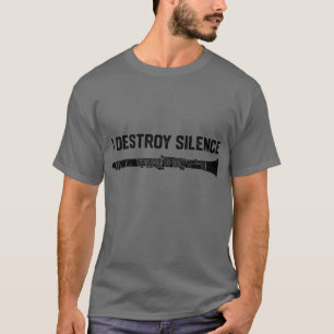 T-shirt Clarinetiste drôle Joueur de clarinette Groupe de