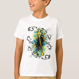 T-shirt Clarinette de grunge de remous