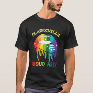 T-shirt Clarksville Proud Ally Lgbtq Pride Us