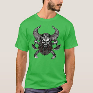 T-shirt Clas Viking Skull Warrior Sea Ruler Vikings