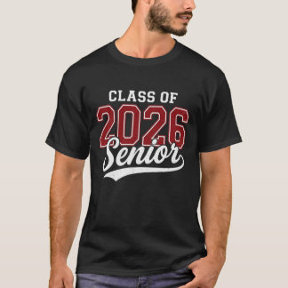 T-shirt Class of 2026 Senior Vintage Collegiate Typography