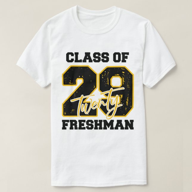 T-shirt Class of 2029 Freshman High School Back To School (Design devant)