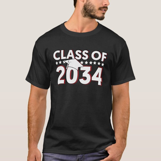 T-shirt Class Of 2034  Senior 2034 Graduation (Devant)