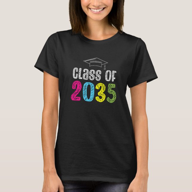 T-shirt Class Of 2035 Kindergarten First Day Back to Schoo (Devant)