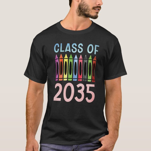 T-shirt Class Of 2035 Kindergarten Graduation  1 (Devant)