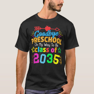 T-shirt Class Of 2035 Kindergarten Pre-k Grow with Me Grad