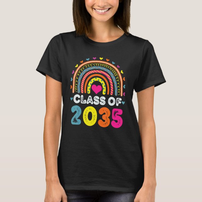 T-shirt Class Of 2035 Kindergarten Pre k Grow with Me Grad (Devant)