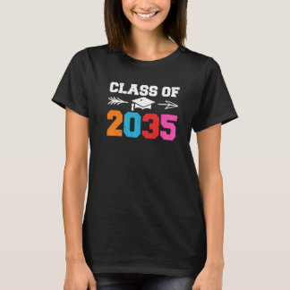 T-shirt Class Of 2035 Leopard Pre k Grow with Me Graduatio