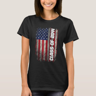 T-shirt Class of 2044 Senior 2044 USA American Flag