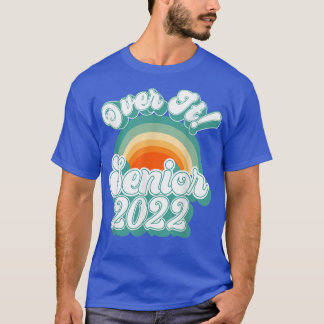 T-shirt Classe 2022 Senior Retro Rainbow - Over It! Diplôm