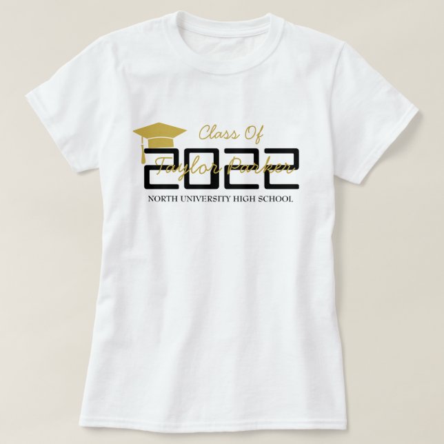 T-shirt classe 2025, classe 2026 graduation (Design devant)