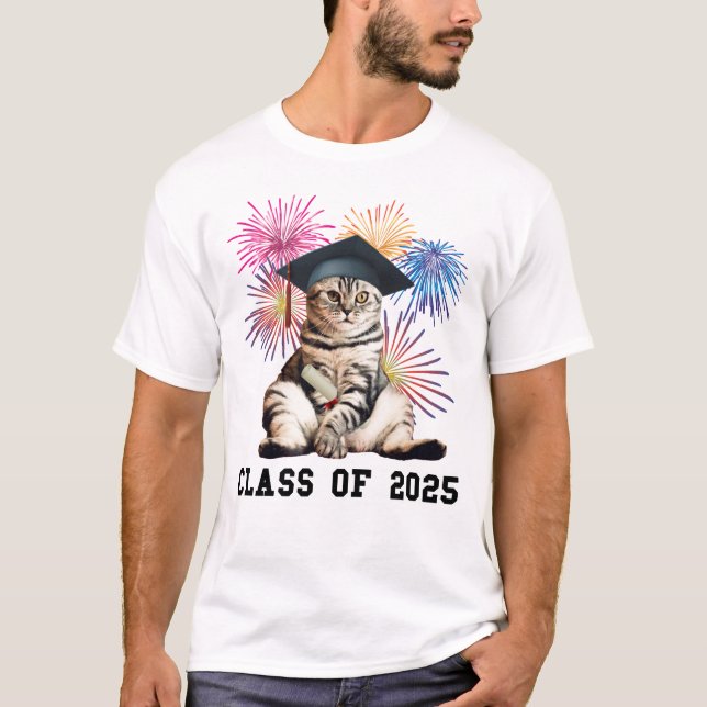 T-shirt Classe d'Amoureux des chats 2025 (Devant)