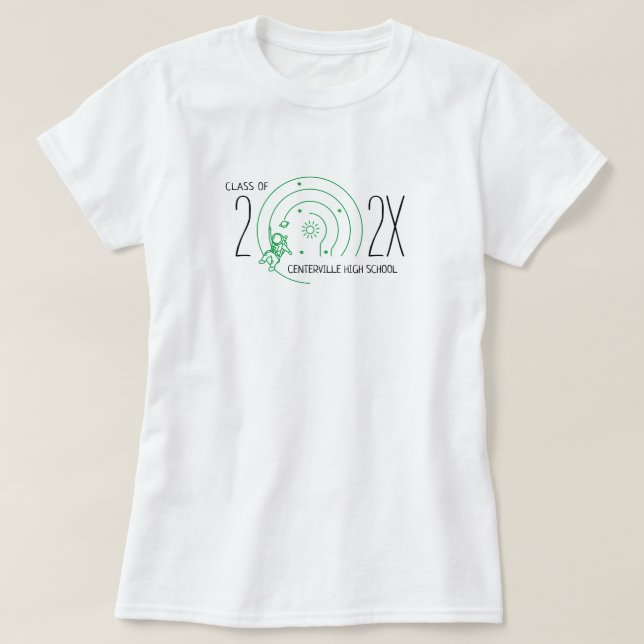 T-shirt Classe D'Astronautes Éloignés De Ce Monde (Design devant)