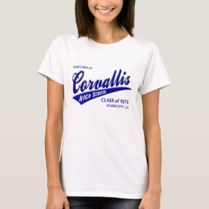T-shirt Classe de 1970 notre Madame de lycée de Corvallis