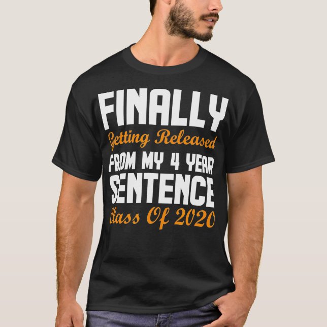 T-shirt Classe de 2020 Graduation Cadeau Son Lui Amis Funn (Devant)