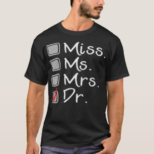 T-shirt Classe De 2021 Doctorat Dr Cute Femme