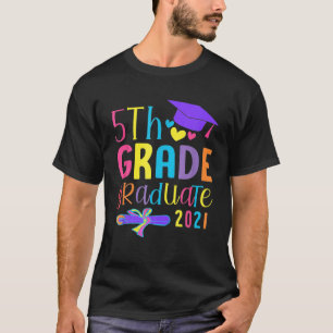 T-shirt Classe De 2021 Funny 5E Graduate
