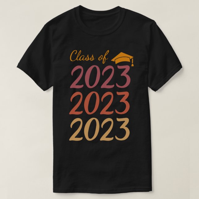 T-shirt Classe De 2023 Senior 2023 Design (Design devant)