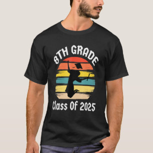 T-shirt Classe De 2025 8E Graduation Pour Les Filles 2