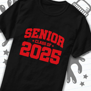 T-shirt Classe de 2025 Lycée Graduation Senior 2025