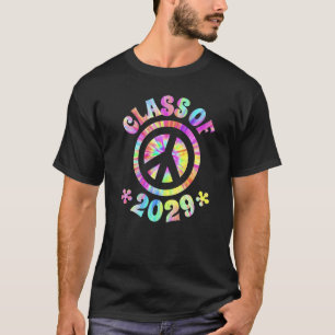 T-shirt Classe De 2029 Diplômé Futur Graduation Paix Sig