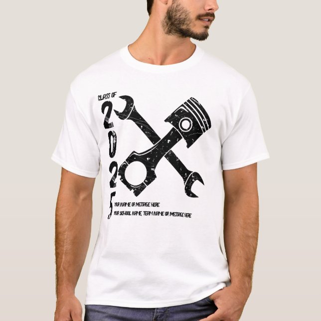 T-shirt Classe De 202X Automotive Tech (Devant)