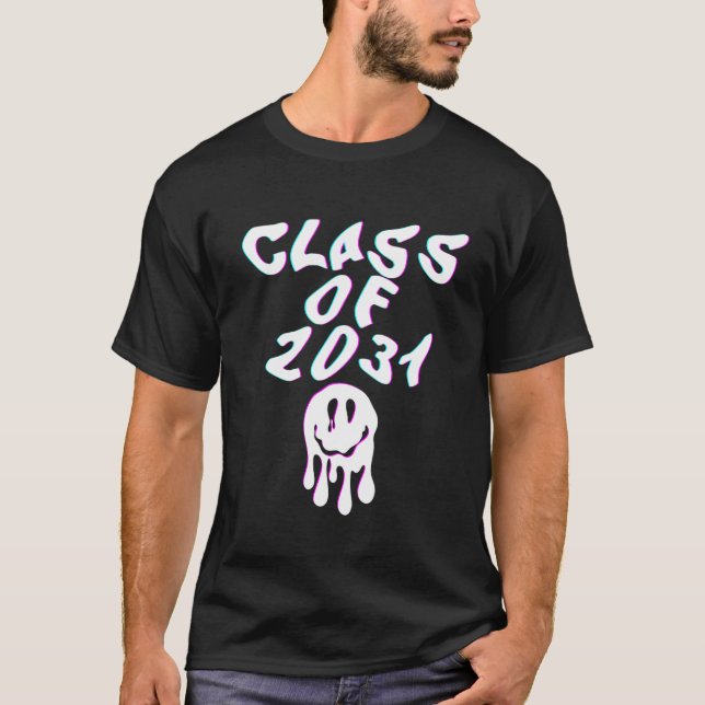 T-shirt Classe de 2031 Glitch High Class High School Pull (Devant)