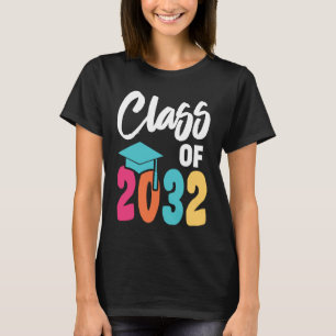 T-shirt Classe De 2032 Enfants Pré K Graduate Préscolaire 