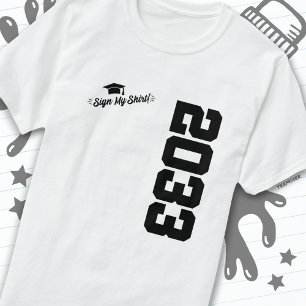 T-shirt Classe de 2033 Diplôme Signe My Shirt Senior 2033