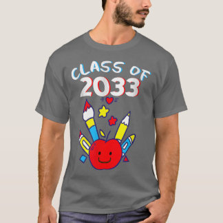 T-shirt Classe De 2033 Retour À L'École Maternelle Premièr