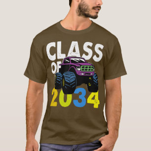 T-shirt Classe De 2034 Monster Truck Kindergarten Croissan