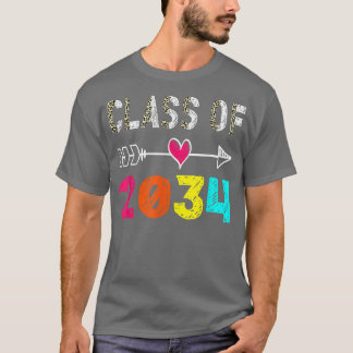 T-shirt Classe De 2034 Shirt Pré-K Graduate Préscolaire Gr
