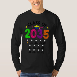 T-shirt Classe de 2035 Grandissez avec moi Cadeau Empreint
