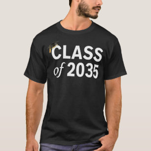 T-shirt Classe De 2035 Grow With Me Back To School First D