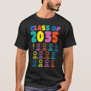 T-shirt Classe De 2035 Grow With Me Back To School Tee