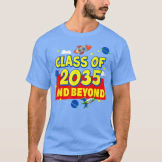 T-shirt Classe De 2035 Jardin d'enfants Pré-K Croissance a
