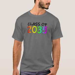 T-shirt Classe De 2035 K -12E Grade Imprime L'Espace Grad