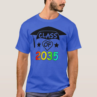 T-shirt Classe De 2035 Maternelle Pré K Croissance Avec Mo