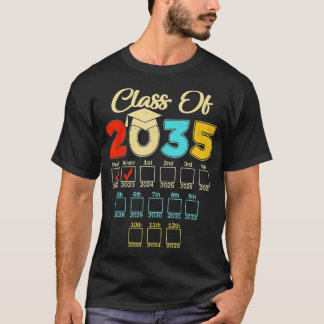 T-shirt Classe De 2035 Maternelle PréK Graduation Grow Wi