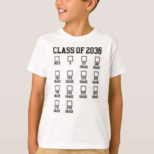 T-shirt Classe de 2036 Croyez avec moi liste de contrôle 