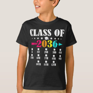 T-shirt Classe De 2036 Maternelle Première Jour 12e Année