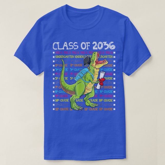 T-shirt Classe De 2036 Reprenons Kindegerten À L'École (Design devant)