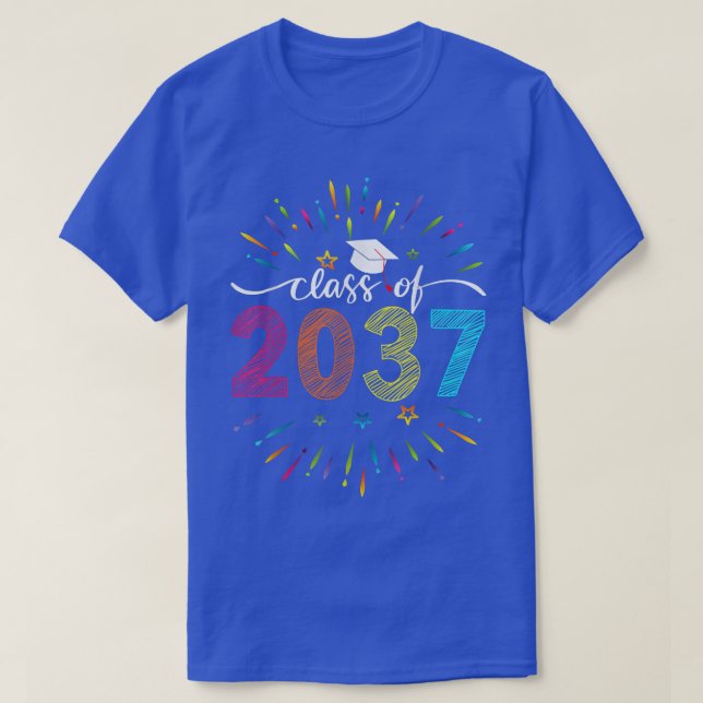 T-shirt Classe de 2037 Grandis avec moi Maternelle Pré-mat (Design devant)