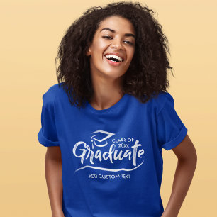 T-shirt Classe de 20XX Grad Casquette sur mesure Grad Text