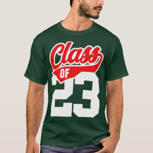 T-shirt Classe De 23 Diplômés Athlétisme Vintage 2