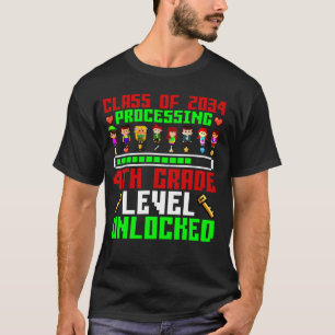 T-shirt Classe De 4E Niveau De 2034 Déverrouillée À Sch