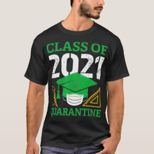 T-shirt Classe De Diplôme De 2021 Masque De Visage Princip