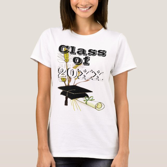 T-shirt Classe de diplôme de l'Université avec le plafond  (Devant)