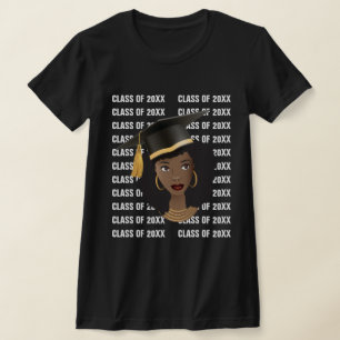 T-shirt Classe de fin d'études de 20XX, Femme noire