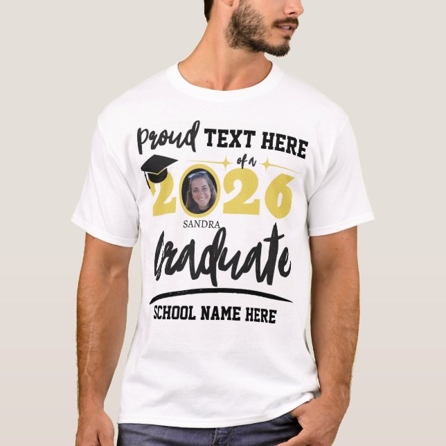 T-shirt Classe de fin d'études de la famille Fière personn (Devant)
